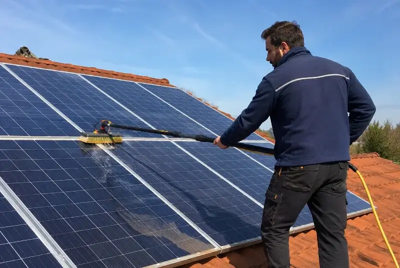 Nettoyage et entretien de panneaux solaires à Cauneille